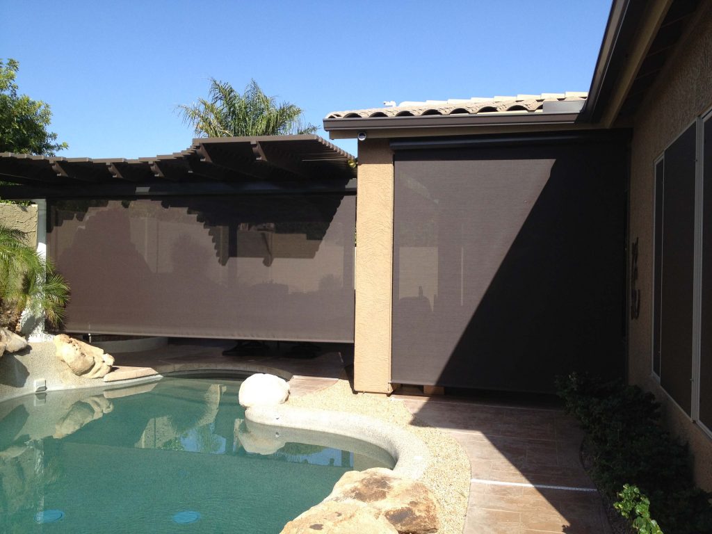 Roll Down Patio Shades Phoenix | AAA Sun Control