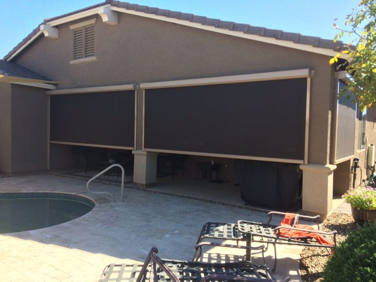 Roll Down Patio Shades Phoenix | AAA Sun Control